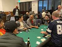 Some serious discussions take place at poker night